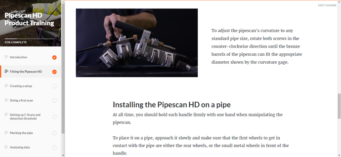 Pipescan HD online training (e-learning)